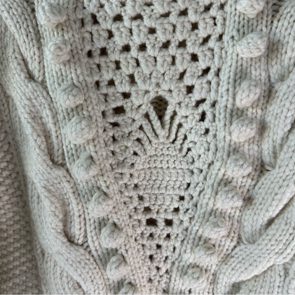 ULLA JOHNSON Verena Wool Cream Jumper Sweater Pullover SZ PS XS/S - Picture 4 of 9